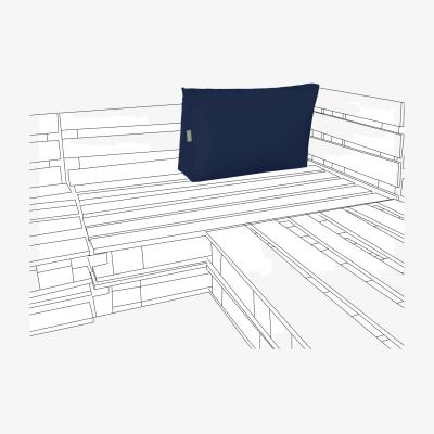 The Range Outdoor Pallet Seat or Back Cushions for Garden Furniture - Navy / 44cm / 70cm