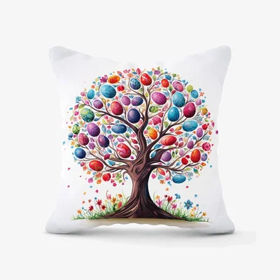The Range Whimsical Easter Egg Tree Cushion - Blue / 60cm