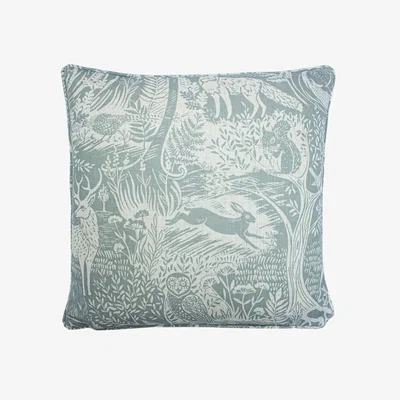 The Range Woodland Scandi Cushion - Duck Egg / Polyester