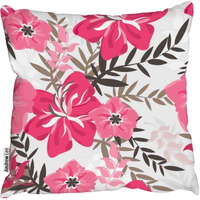 The Range Flowers and floral Cushion - Pink / 45cm