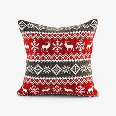 The Range Luxury Chenille Nordic Striped Chenille Filled Cushion - Multi