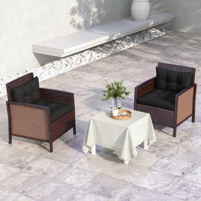 The Range Replacement 2 Seat and 2 Back Cushions Set Outdoor - Black