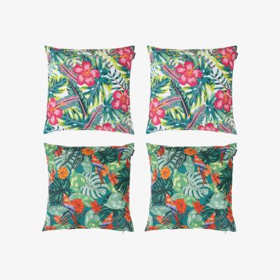 The Range Veeva Tropical Palm Prints Outdoor Cushion - Fifth Collection (Set of 4) - White