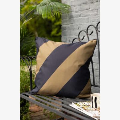 Rockett St George Black & Green Stripe Outdoor Cushion