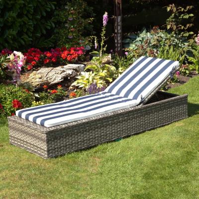 The Range Suntime Sun Lounger Padded Cushion - Navy