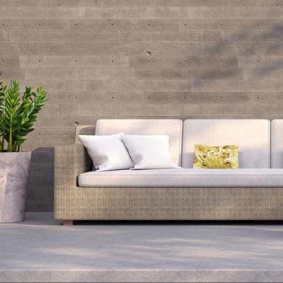 The Range Swirly gold gloss Outdoor Cushion - Yellow