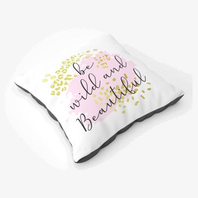 The Range Be Wild And Beautiful Floor Cushion - Pink