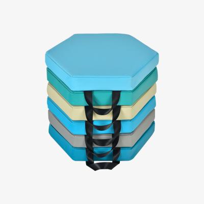 The Range 6PCS Kids Hexagon Floor Cushions - Morandi Colors