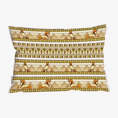 The Range Ornament Of Ancient Egypt To The Frescoescushion - Yellow