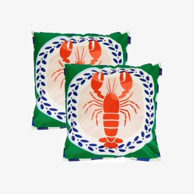 The Range 2 Pack Cushion 43x43cm Lobster Print