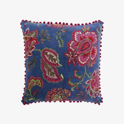 The Range Malisa Paisley Feather Filled Cushion - Smoke Blue