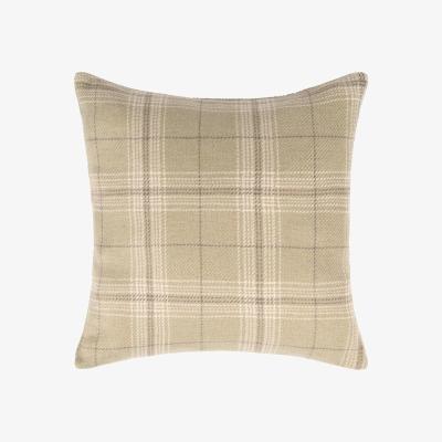 The Range Pack Of Woven Check Filled Cushions - Sage Green / 2