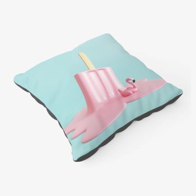The Range Flamingo Ice Cream Floor Cushion - Pink