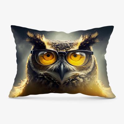 The Range Owl With Glasses Splashart Cushion - Yellow / 33cm