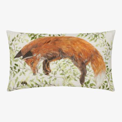 The Range Shugborough Leaping Fox Traditional Cushion - Multicolour / Polyester