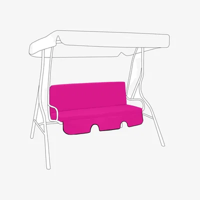 The Range Garden Swing Chair Cushion with Backrest - Cerise