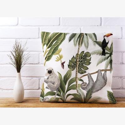 The Range Tropical Sloths Cushion - Green / 60cm