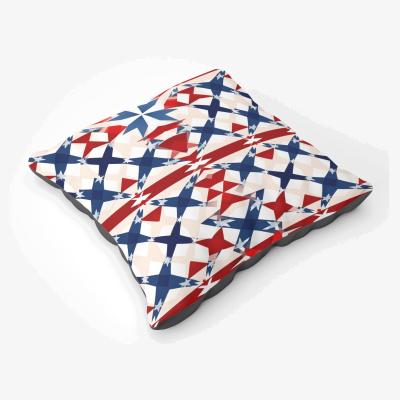 The Range American Flag Abstract Pattern Floor Cushion - Blue