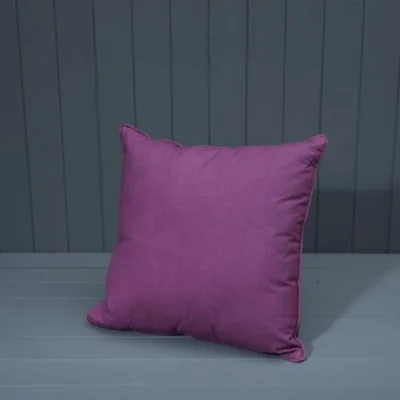 The Range Purple Handmade Washable Cotton Plain Cushion with Filling - Purple