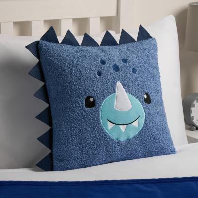 The Range Kids Dino Boucle Scatter Cushion - Blue