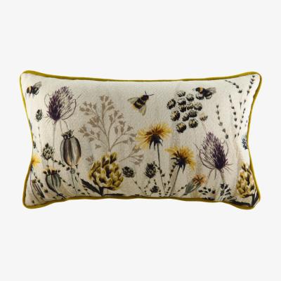 The Range Elwood Meadow Meadow Cushion - Multicolour / 80 Feather 20 Polyester / 80 Polyester 20 Feather