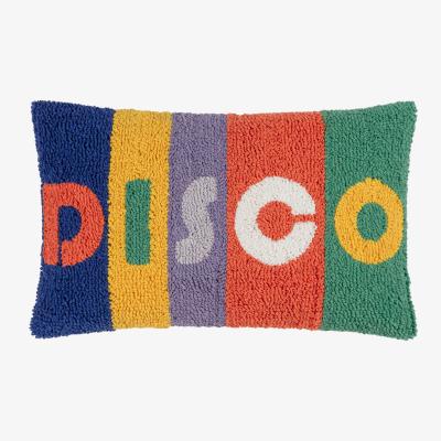 The Range Disco Knitted Cushion - Multicolour / Feather