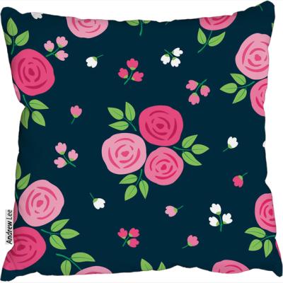 The Range Hand Drawn Roses Cushion - Pink / 45cm