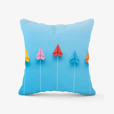 The Range Paper Aeroplanes Outdoor Cushion - Neutral / 60cm
