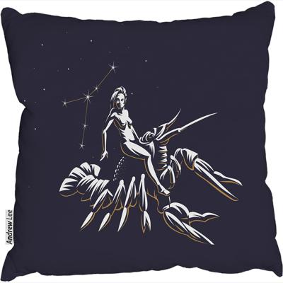 The Range Sign Of The Zodiac Cancer Stylish Cushion - Blue / 60cm