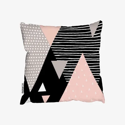 The Range Triangle Geometrics Outdoor Cushion - Pink / 45cm