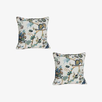 The Range Kensington Bird Filled Cushions - Blue
