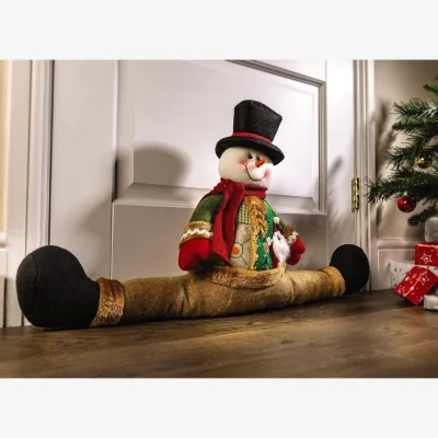 The Range Snowman Draught Excluder Cushion - Multicoloured