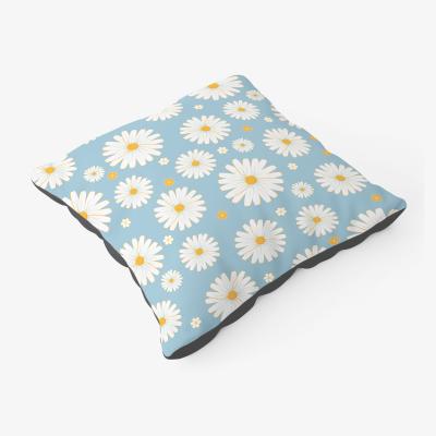 The Range Summer Daisy Pattern Floor Cushion - Blue