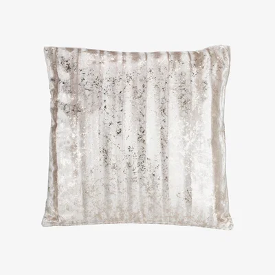 The Range Gold Leaf Fur Cushion - Gold