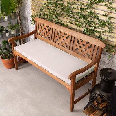 The Range Medium Garden Bench Pad - White