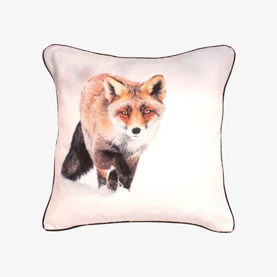 The Range Adorable Bold Print Animal Cushion - Orange