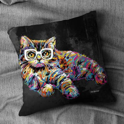 The Range PD Moreno Nicola the Cat Cushion - Velvet