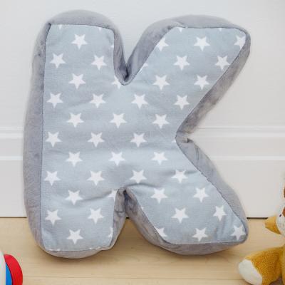 The Range Letter Cushion K - Grey/White
