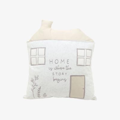 The Range Moments House Shaped Cushion - White