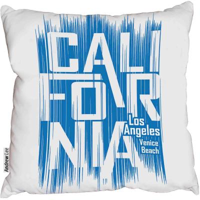 The Range California surf Cushion - Blue / 45cm