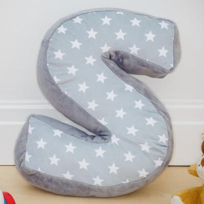 The Range Letter Cushion S - Grey/White
