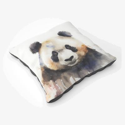 The Range Panda Watercolour Floor Cushion - Neutral