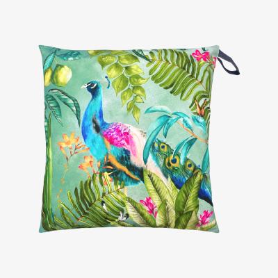 The Range Tropical Peacock Large Outdoor Floor Cushion - Multicolour