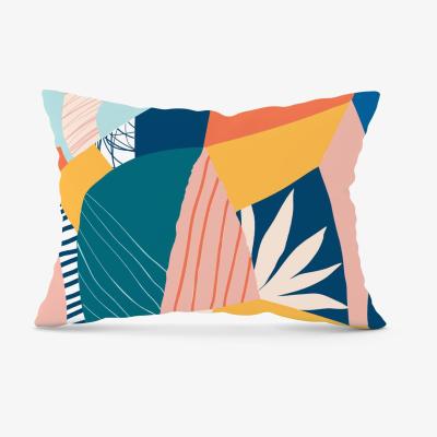 The Range Modern Floral Pattern Cushion - Blue / 28cm
