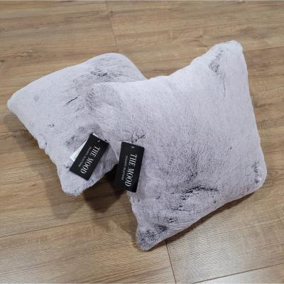 The Range Faux Rabbit Cushion - Coal