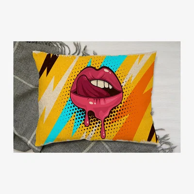 The Range Pop Art Retro Vintage Colorful Background Cushion - Yellow / 60