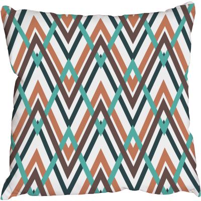The Range Geometry zig zag Cushion - Green / 45cm