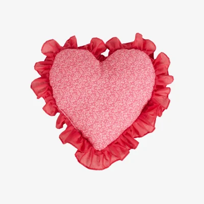 The Range Isla Heart Cushion - Pink