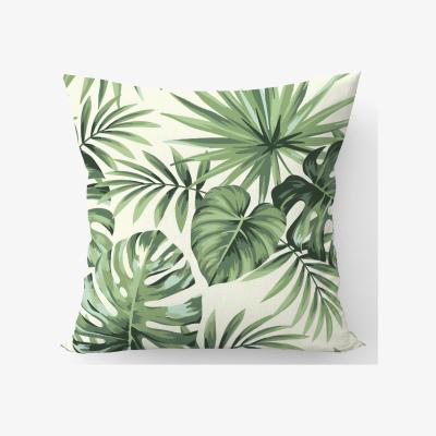 The Range Exotic Palm Leaves Cushion - Green / 45cm
