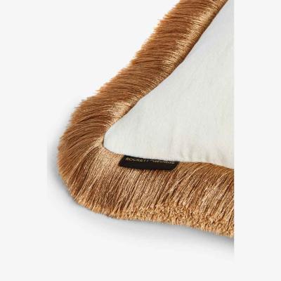 Rockett St George Big Softie Velvet Fringe Feather Filled Cushion